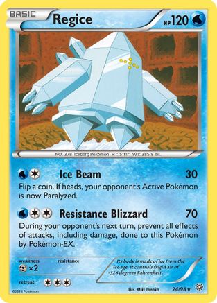 Image of Regice (24/98) [XY: Ancient Origins]