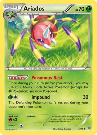 Image of Ariados (6/98) [XY: Ancient Origins]