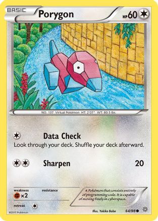 Image of Porygon (64/98) [XY: Ancient Origins]