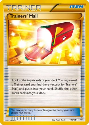 Image of Trainers' Mail (100/98) [XY: Ancient Origins]