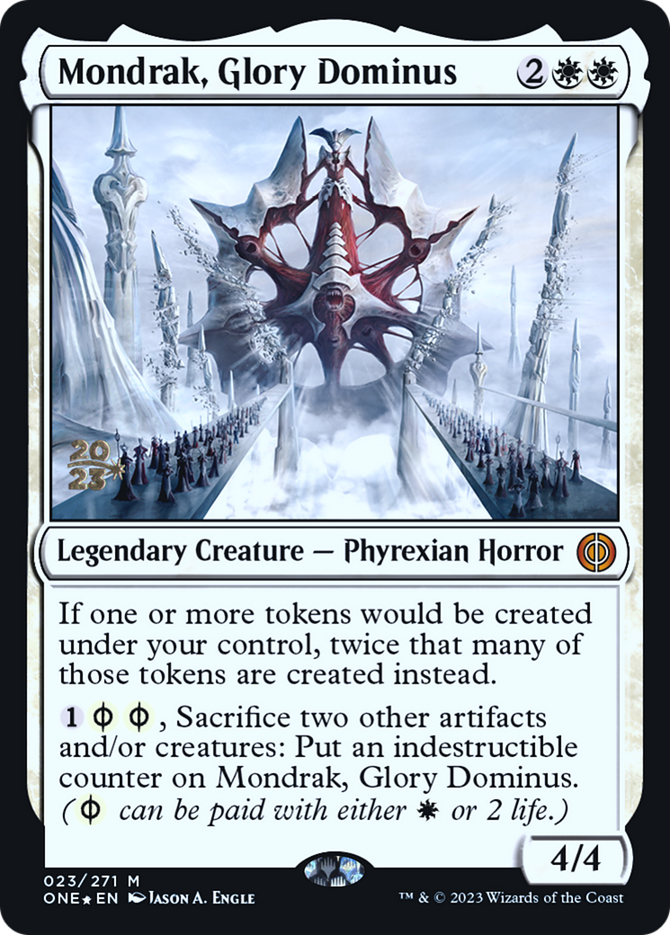 Image of Mondrak, Glory Dominus [Phyrexia: All Will Be One Prerelease Promos]