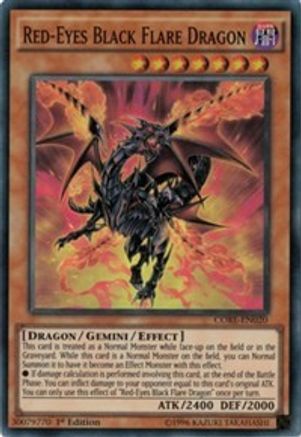 Image of Red-Eyes Black Flare Dragon [CORE-EN020] Super Rare