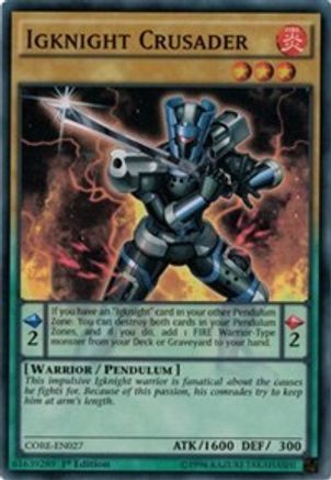 Image of Igknight Crusader [CORE-EN027] Super Rare