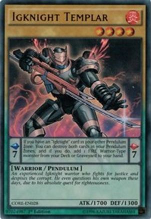 Image of Igknight Templar [CORE-EN028] Ultra Rare
