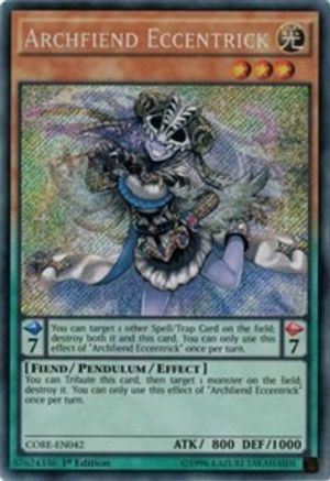 Image of Archfiend Eccentrick [CORE-EN042] Secret Rare