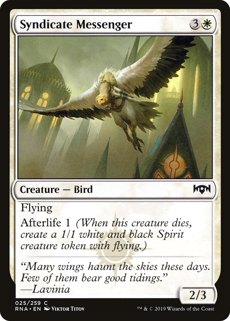 Image of Syndicate Messenger [Ravnica Allegiance]
