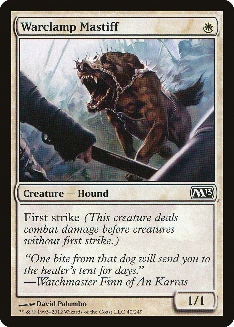 Image of Warclamp Mastiff [Magic 2013]