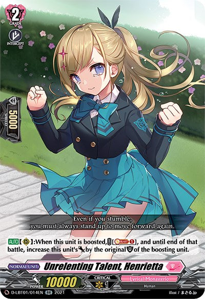 Image of Unrelenting Talent, Henrietta (D-LBT01/014EN) [Lyrical Melody]