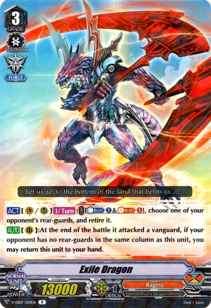 Image of Exile Dragon (V-EB07/019EN) [The Heroic Evolution]