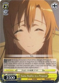 Image of Asuna Replies to a Proposal (SAO/S20-E012 U) [Sword Art Online]