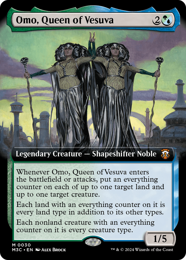 Image of Omo, Queen of Vesuva (Extended Art) [Modern Horizons 3 Commander]