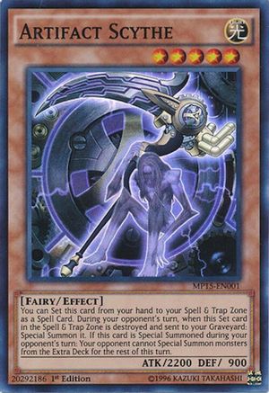 Image of Artifact Scythe [MP15-EN001] Super Rare