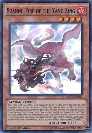 Image of Suanni, Fire of the Yang Zing [MP15-EN083] Super Rare