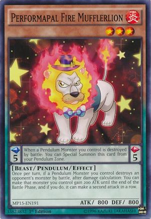 Image of Performapal Fire Mufflerlion [MP15-EN191] Common