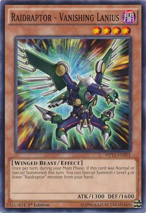 Image of Raidraptor - Vanishing Lanius [MP15-EN201] Common