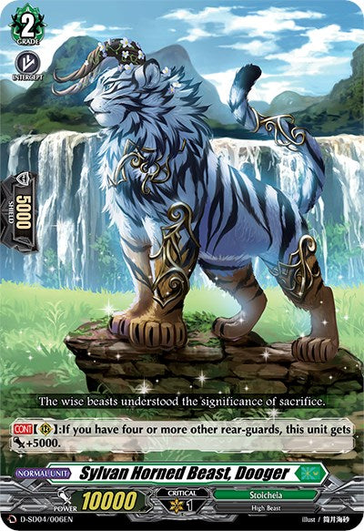 Image of Sylvan Horned Beast, Dooger (D-SD04/006EN) [Megumi Okura: Sylvan King]