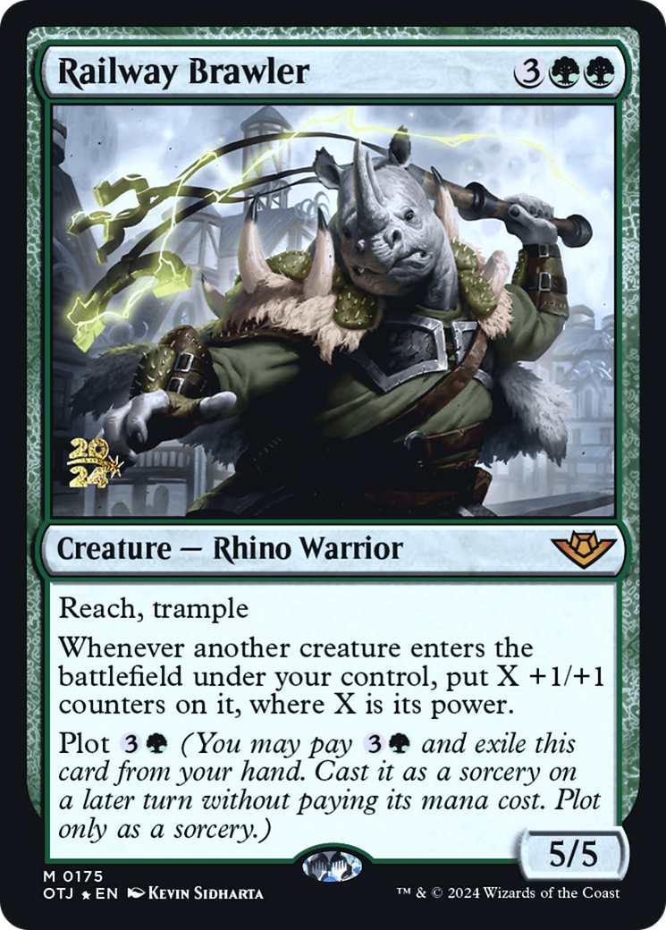 Image of Railway Brawler [Outlaws of Thunder Junction Prerelease Promos]