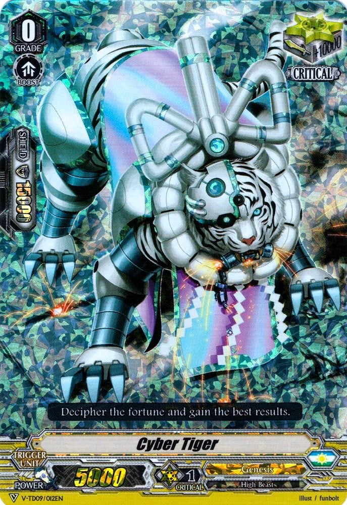 Image of Cyber Tiger (Parallel Foil) (V-TD09/012EN) [Shinemon Nitta]