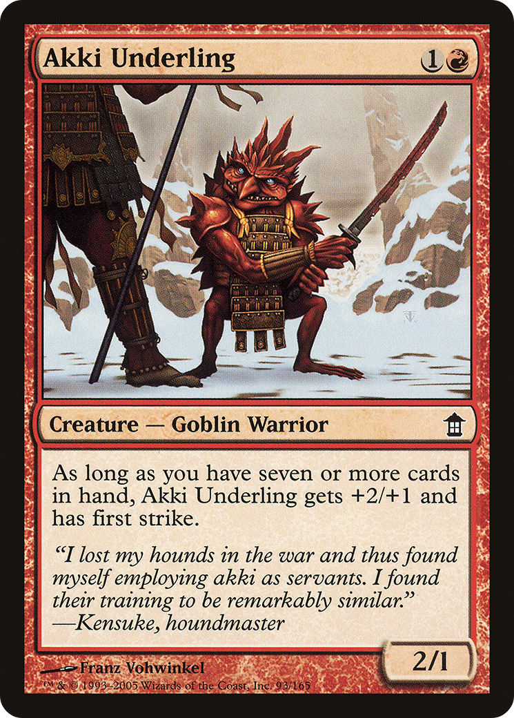 Image of Akki Underling [Saviors of Kamigawa]