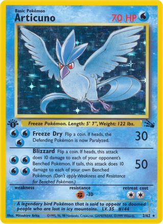 Image of Articuno (2/62) [Fossil 1st Edition]