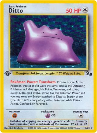 Image of Ditto (3/62) [Fossil 1st Edition]
