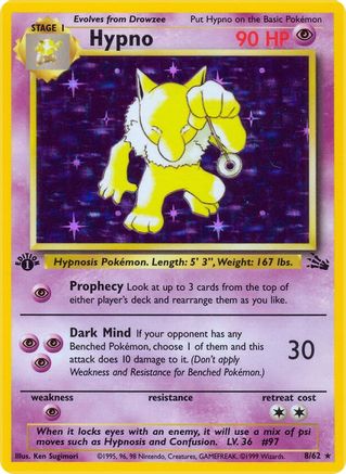 Image of Hypno (8/62) [Fossil 1st Edition]