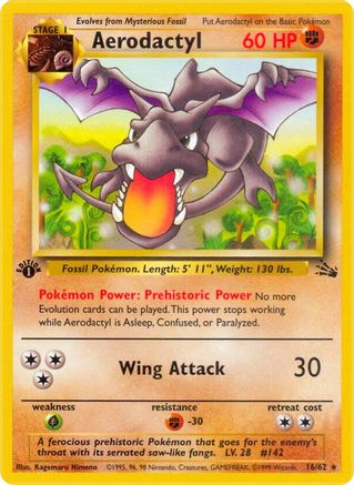 Image of Aerodactyl (16/62) [Fossil 1st Edition]