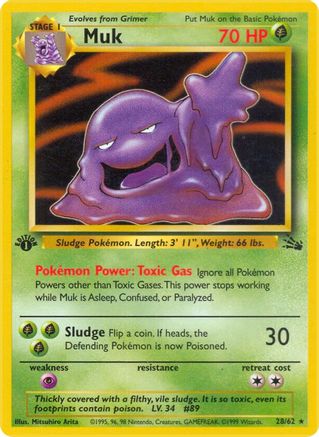Image of Muk (28/62) [Fossil 1st Edition]