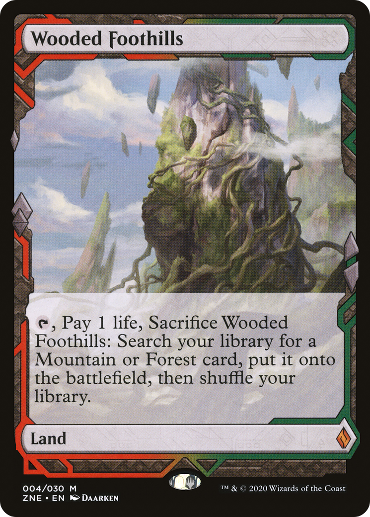 Image of Wooded Foothills (Expeditions) [Zendikar Rising Expeditions]