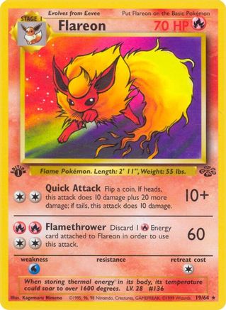 Image of Flareon (19/64) [Jungle 1st Edition]