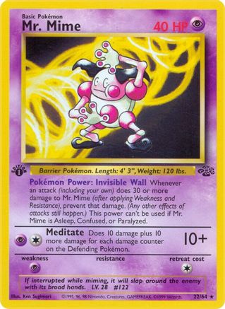 Image of Mr. Mime (22/64) [Jungle 1st Edition]