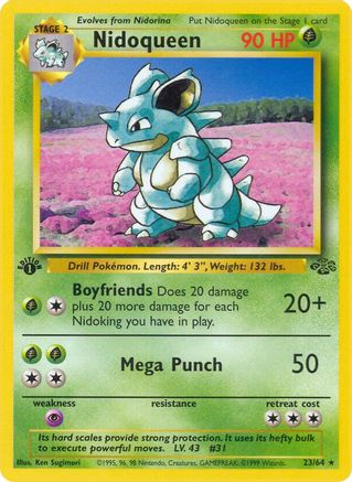 Image of Nidoqueen (23/64) [Jungle 1st Edition]