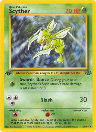 Image of Scyther (26/64) [Jungle 1st Edition]