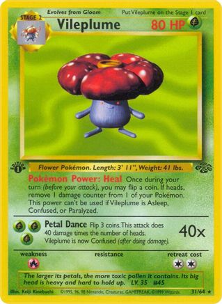 Image of Vileplume (31/64) [Jungle 1st Edition]