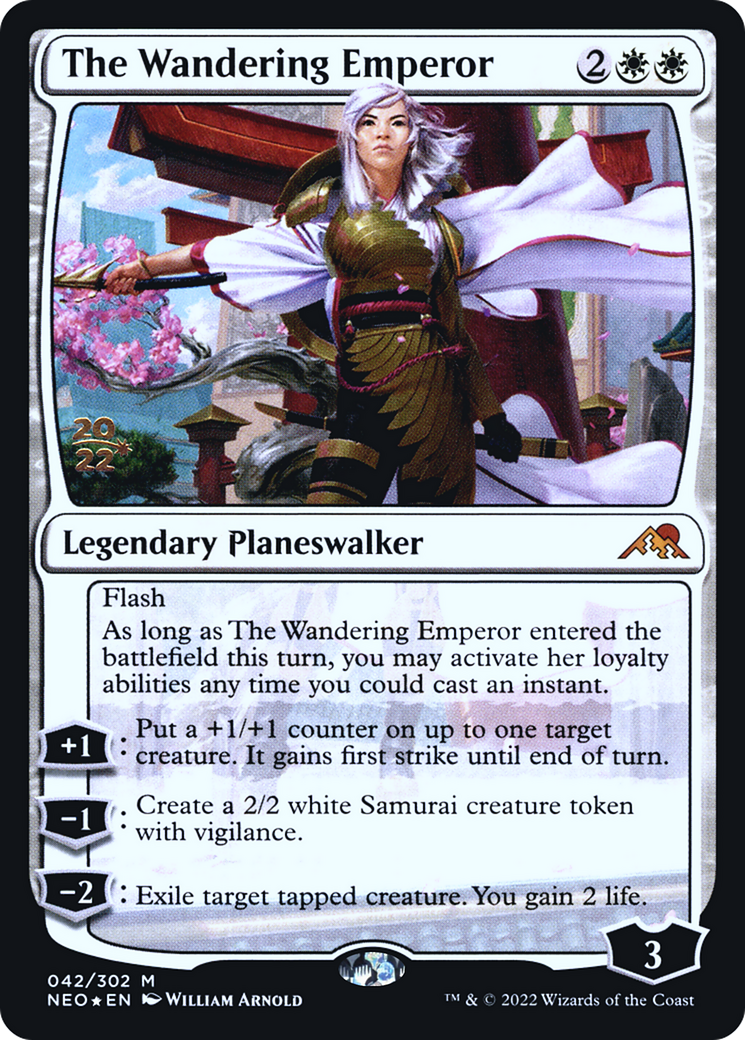 Image of The Wandering Emperor [Kamigawa: Neon Dynasty Prerelease Promos]
