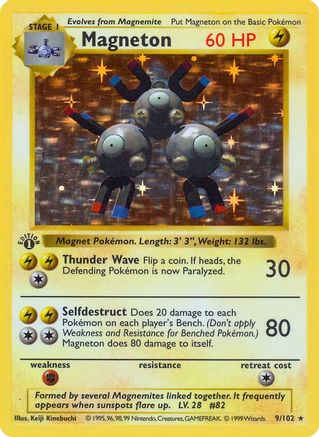Image of Magneton (9/102) (Shadowless) [Base Set 1st Edition]