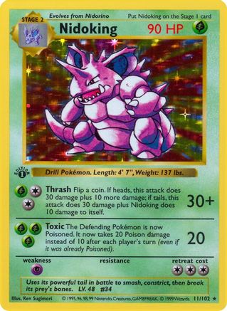 Image of Nidoking (11/102) [Base Set Shadowless Unlimited]