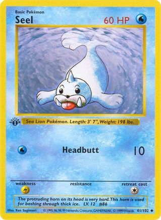Image of Seel (41/102) (Shadowless) [Base Set 1st Edition]