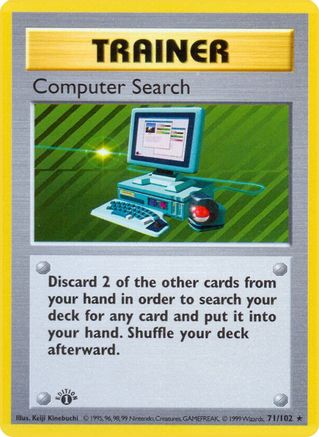 Image of Computer Search (71/102) (Shadowless) [Base Set 1st Edition]