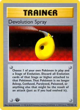 Image of Devolution Spray (72/102) (Shadowless) [Base Set 1st Edition]