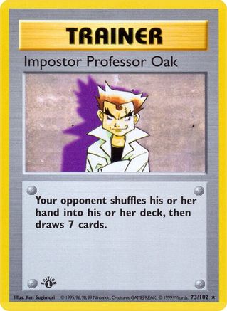 Image of Impostor Professor Oak (73/102) (Shadowless) [Base Set 1st Edition]