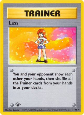 Image of Lass (75/102) (Shadowless) [Base Set 1st Edition]