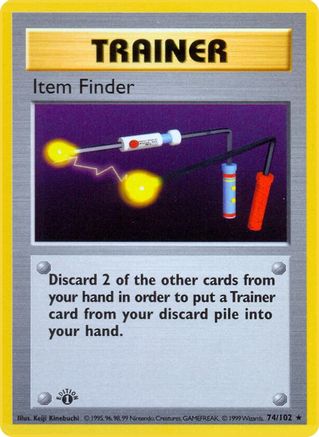 Image of Item Finder (74/102) (Shadowless) [Base Set 1st Edition]