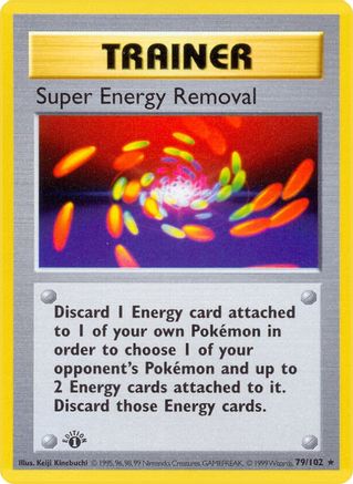 Image of Super Energy Removal (79/102) (Shadowless) [Base Set 1st Edition]