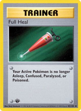 Image of Full Heal (82/102) (Shadowless) [Base Set 1st Edition]