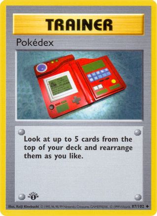 Image of Pokedex (87/102) (Shadowless) [Base Set 1st Edition]