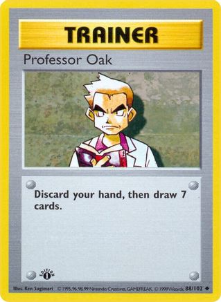 Image of Professor Oak (88/102) (Shadowless) [Base Set 1st Edition]