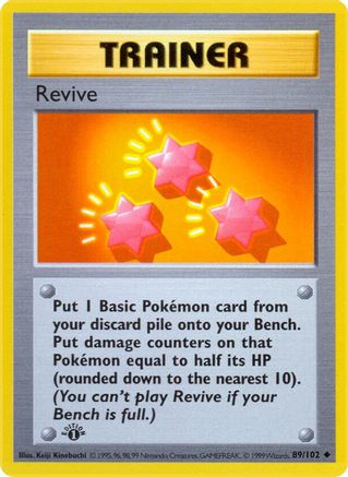 Image of Revive (89/102) (Shadowless) [Base Set 1st Edition]