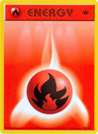 Image of Fire Energy (98/102) (Shadowless) [Base Set 1st Edition]