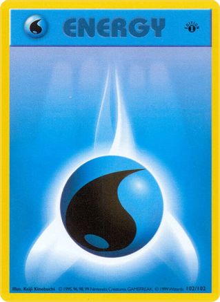 Image of Water Energy (102/102) (Shadowless) [Base Set 1st Edition]